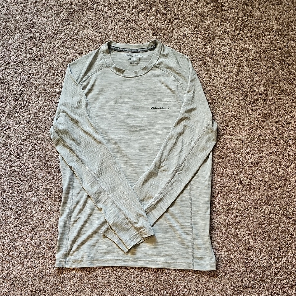 Eddie Bauer Men's Gray Long Sleeve Shirt